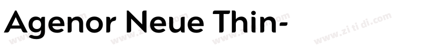 Agenor Neue Thin字体转换